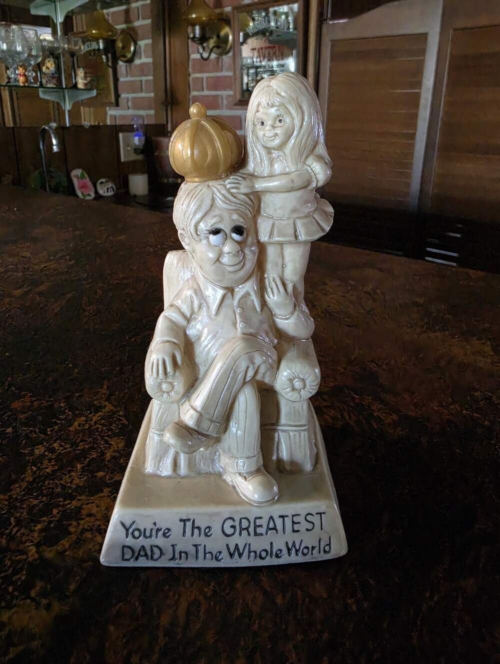 R&W Berries Figurine 'You’re the Greatest Dad in the Whole World ~ Vintage 1971